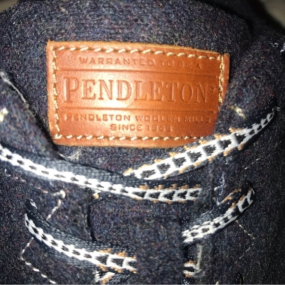 Pendleton Mens Wool Sneaker Shoe Navy Size 8.5 - Picture 8 of 11